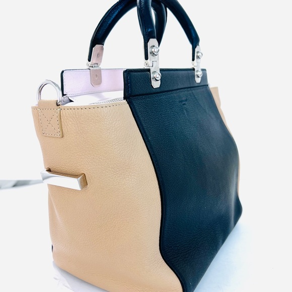 GIVENCHY Goatskin HDG  Top Handle Tote Black Beige - Picture 4 of 9